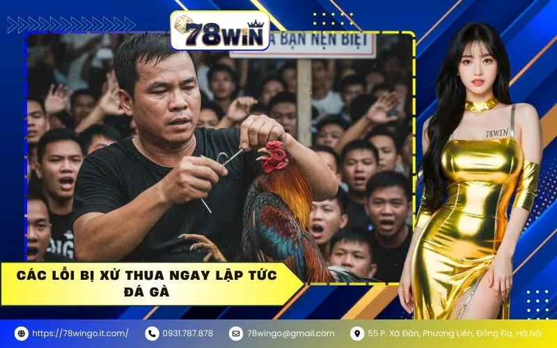 Các Lỗi Bị Xử Thua Ngay Lập Tức Đá Gà